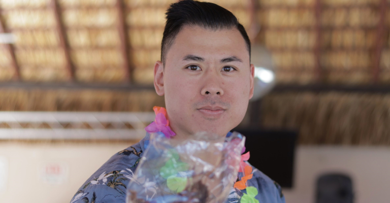 Richard Lee having fun during the Fun Fest.