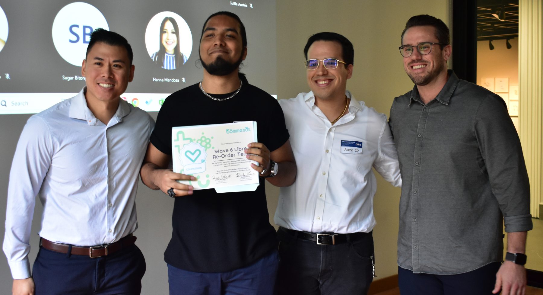 Ryan Holbrook and Richard Lee poses with the leadership summit participants.